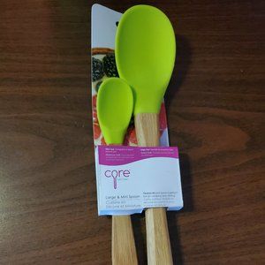 Core Kitchen Silicone Spoon Set (Green)